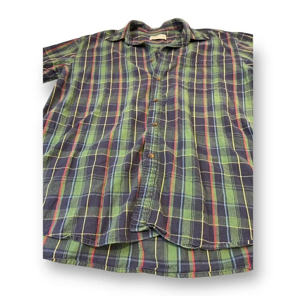 Orvis Plaid Button Front Top Size Extra Large - Picture 3 of 4